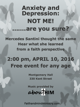 Anxiety and Depression: Not Me!