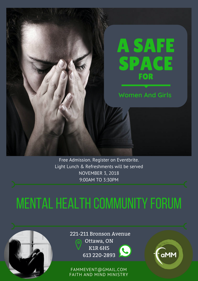 A Safe Space event poster